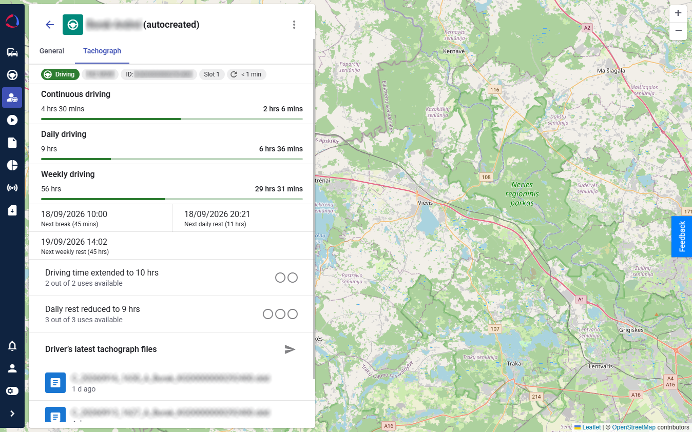 Chauffører og tilknytning – platformeksempel